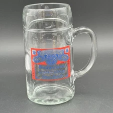 Vintage Budweiser Anheuser Busch Beer Stein Mug Large 32 oz Heavy Thick Glass