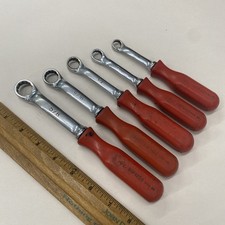 Mac USA Tools SAE Red Hard Handle Box 5 pc Wr...