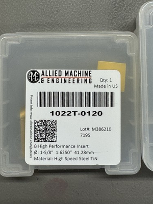 #ad #ad Allied Machine 1022T 0120 High Performance Spade Drill Insert 1 5 8” TiN $75.00
