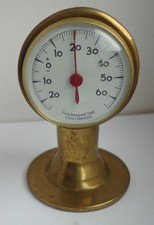 Thermometer Centigrade Frankreich als Luft- Windhutze Messing maritim