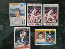 5 Card Lot Sparky Lyle Yankees, White Sox - Excellent condition