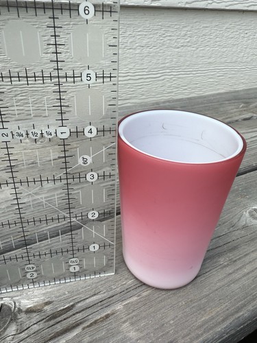 Beautiful Antique (Peach Blow?) Glass Tumbler - Picture 9 of 10