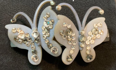 Alexandre De Paris Schmetterling Design Haarspange Vintage Damen Haarschmuck
