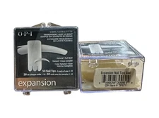 OPI Expansion Sheer Flexible Fit Nail Tips-50 Tips- Natural-5 Each of Size 1-10