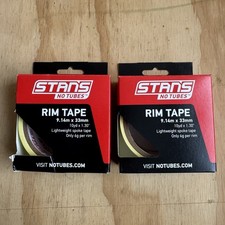 2 Rolls Of Stan's Yellow Rim 33mm Tape 20 Yards Total Mtb Road Wheel Tubeless