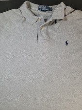 Polo RALPH LAUREN MENS GRAY SHIRT SIZE XL Classic Preppy