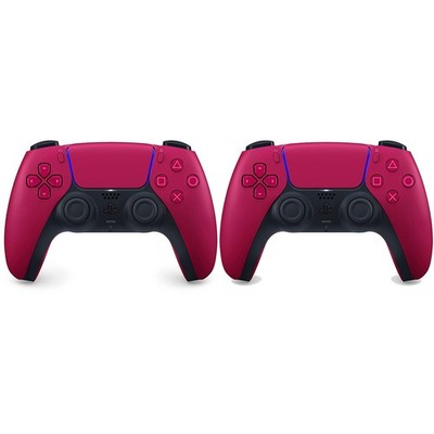 2 Pack Sony PlayStation 5 DualSense Wireless Controller - Cosmic Red