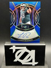 2025 Panini Select - Signatures Landon Dickerson #SP-LDN Blue Prizm /149 (AU)