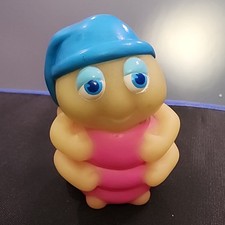 Vintage 1980s Hasbro Playskool Glo Worm Bug Friends Snugbug Glow Finger Puppet