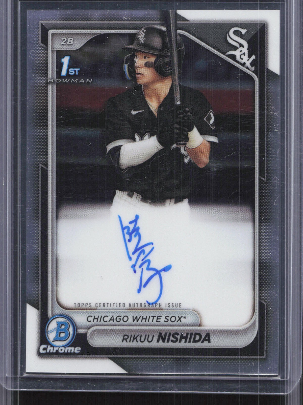 2024 Bowman #CPA-RN Rikuu Nishida Chrome Prospects Auto White Sox