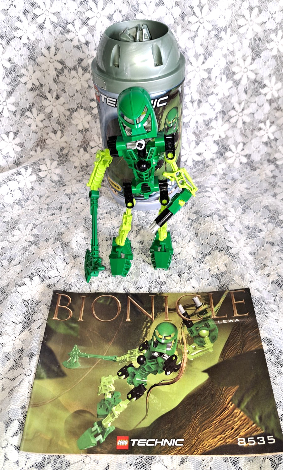 Lego 8535 Bionicle - Toa Mata - Lewa - 2001 Instructions 100% Canister Technic