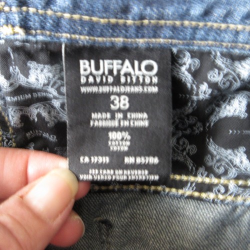 Buffalo David Bitton Jeans Mens 38 Blue Denim Ruffer Bootcut 37x30* - Picture 12 of 24