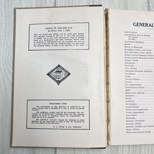 Polk's El Dorado City Directory 1949 Oil Hill Augusta Butler County Kansas LESEN - Bild 8 von 10