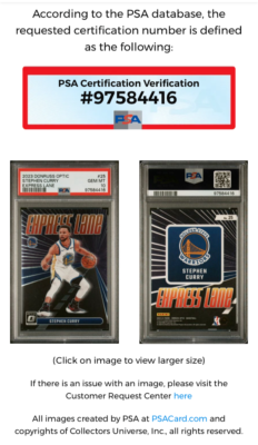 2023 DONRUSS OPTIC STEPHEN CURRY EXPRESS LANE INSERT