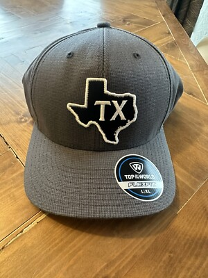 #ad Top of the World Flexfit Texas Fitted Hat Size L XL State Logo TX $17.95