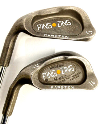 PING ZING Orange Dot Karsten Left-Hand Irons 4, 6 / Steel Shafts