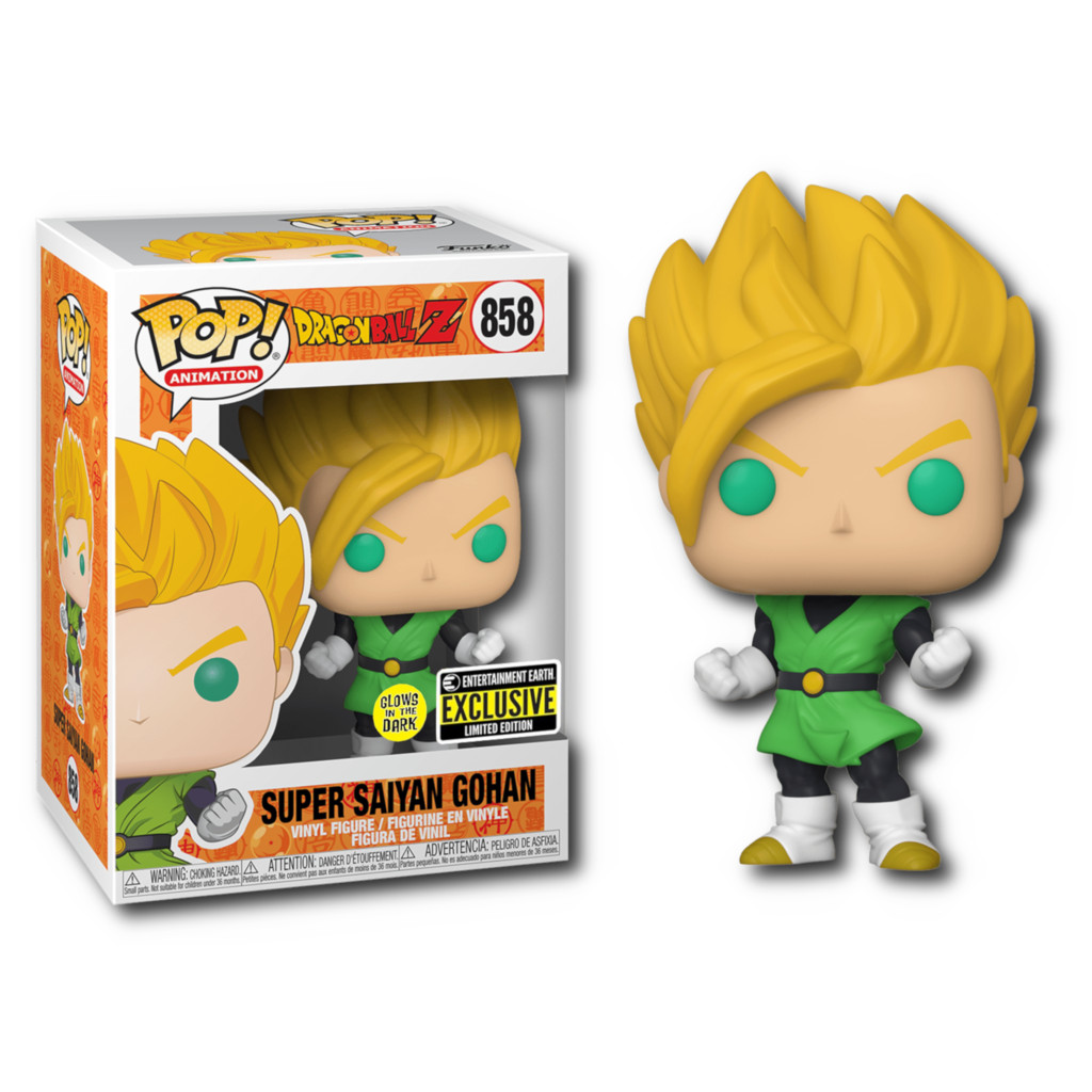 Funko Pop! Dragon Ball Z Super Saiyan Gohan Glow Exclusive #858