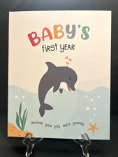 Kids n All Baby's First Year Memory Book Photo Album Scrapbook Neutral Boy Girl