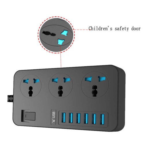 Prise universelle internationale T09 3000W haute puissance multifonction plug-in 3 trous - Photo 5/19