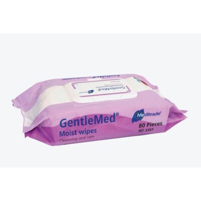 Meditrade  Feuchttücher Gentle Med  1-lagig weiß, 80 St.