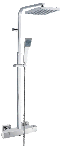 COLUMNA DUCHA TELESCÓPICA CON GRIFERÍA TERMOSTÁTICA GARANTIA 5 AÑOS - Picture 1 of 3