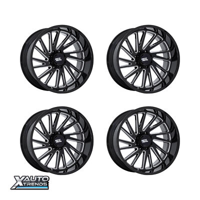 Moto Metal MO811 Combat Gloss Black Milled 24X12 8X165.1 -44mm