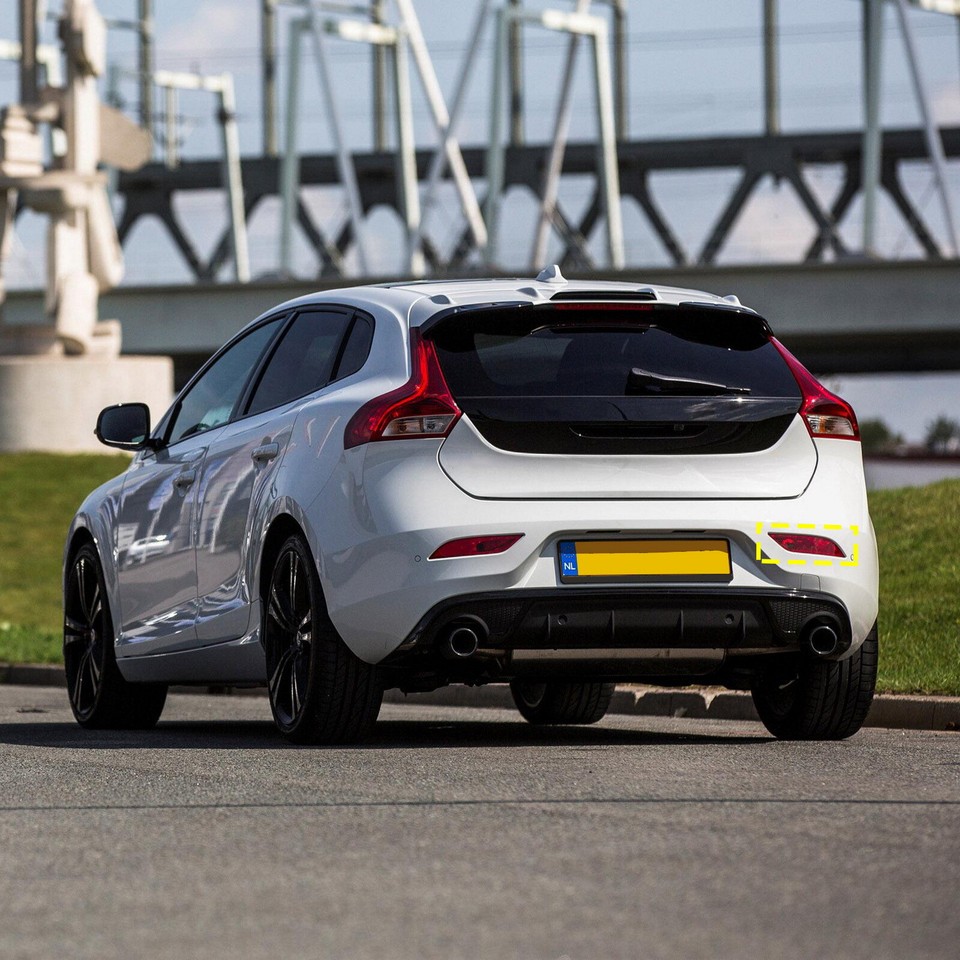 For Volvo V40 Hatch 2012-20 Right Rear Bumper Reflector Fog Light Cover ...