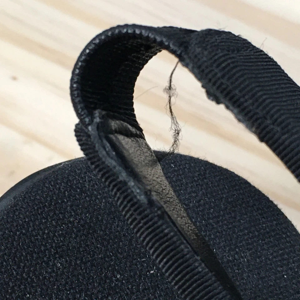 Sandalias Easy Spirit para mujer 9,5 M con cordones de tela negra punta abierta tacones en bloque Foto 4 de 4