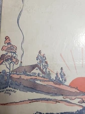1931 "Home" by Steeden and Clarkson Sheet Music- Art by Hadley