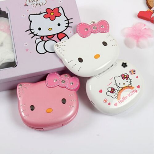 Hello Kitty K688 Odblokowany Flip Ładny mini telefon komórkowy dla kobiet dziewcząt Dual Sim - Zdjęcie 1 z 13