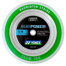 YONEX Badminton Strings BG80 Power 0.68mm BG80P1 White Roll 100m New Japan