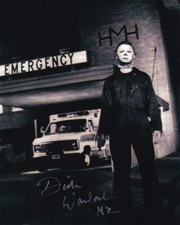 DICK WARLOCK signed autograph 20x25cm HALLOWEEN in person autograph ACOA