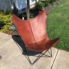 Leather Hardoy Butterfly Chair Knoll MCM Eames Era