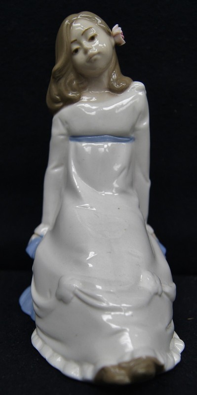 VINTAGE ENRIQUE G NADAL Seated Girl 1987 SPAIN