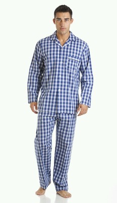 Pyjama Homme Haigman 100% Coton Brossé - Ensemble Haut Et Bas - Couleurs Variées - Neuf Avec étiquettes