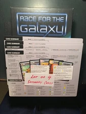 Race For The Galaxy Summary Cards Lot of 4  GAME REPLACEMENTS Free Ship