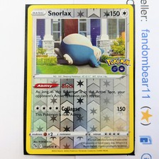 Snorlax [Reverse Holo] #55 Prices | Pokemon Go | Pokemon Cards