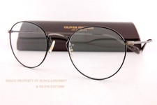 New Oliver Peoples Eyeglass Frames Coleridge OV 1186 5296 Antique Gold/Black