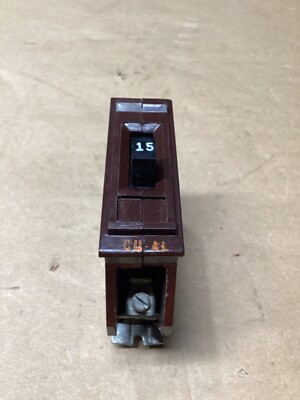 Wadsworth A115 15 Amp 1 Pole 1P Type A  METAL FOOT Circuit Breaker #106F298*CO