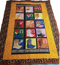 Texan Boots quilt for lap wall hanging couch throw 39"by 49"