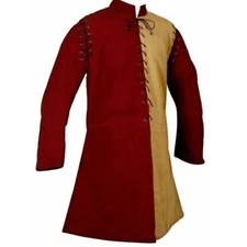 Men's Padded Viking Jacket Medieval Armor Coat for Cosplay, LARP, Fantasy Battle