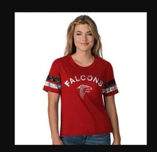 New Official NFL Atlanta Falcons G-III Big Game Scoop Short Sleeve T-Shirt