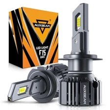 AUXBEAM CANBUS H7 LED Headlight Bulbs Conversion Kit High Low Beam 6500K White