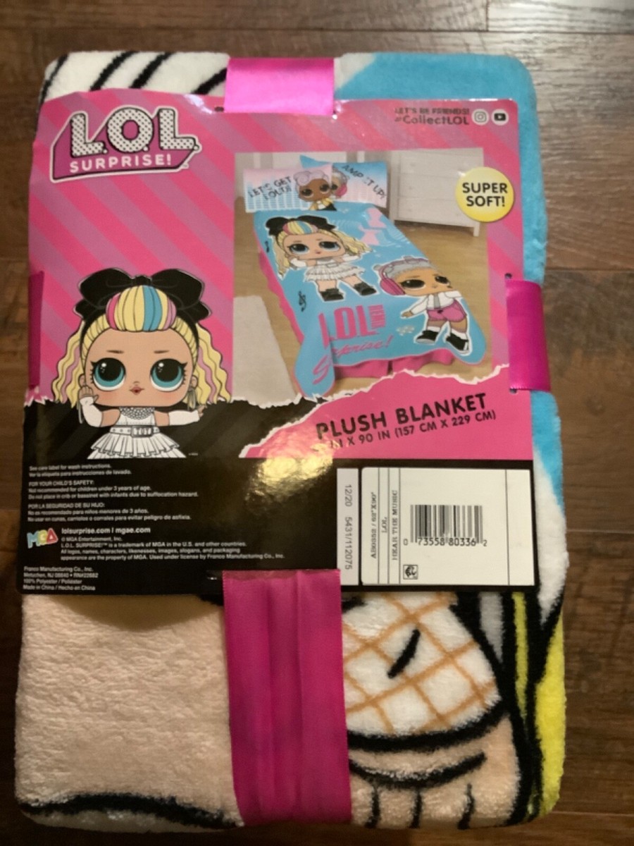 L.O.L. Surprise! Super Soft Plush Blanket 62
