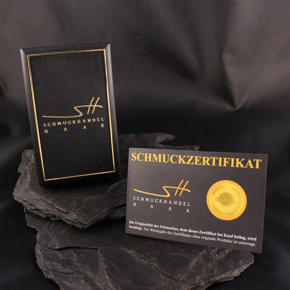 Halskette & Anhänger Tropfen, Damen, Gelb-Gold, + Etui, Geschenk Weihnachten - Bild 2 von 4