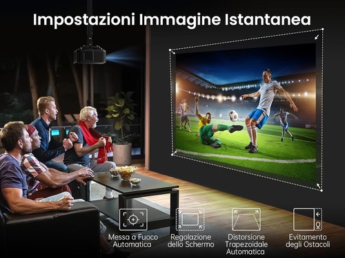 Projecteur 20000 Lumen Vidéoprojecteur Professionnel FHD 4K Compatible Android - Photo 5/6
