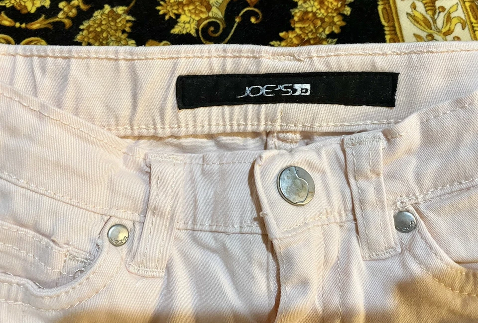 Девочек JOES персиковый / Lt розовый хлопок эластичной узкие капри брюки джинсы размер 6 - Изображение 3 из 4