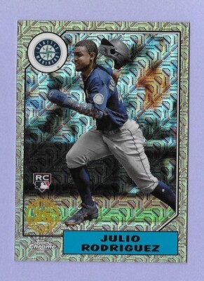 2022 Topps Update Julio Rodriguez Mariners Silver Pack Mojo variation RC Rookie
