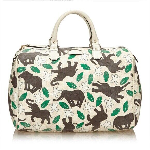 Gucci Limited Edition UNICEF Coated Canvas Joy Boston Bag | eBay Gucci Limited Edition UNICEF Coated Canvas Joy Boston Bag | eBay