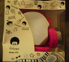 New in Box RockPapa On Ear Foldable Wireless Bluetooth Headphones Kids Age 3